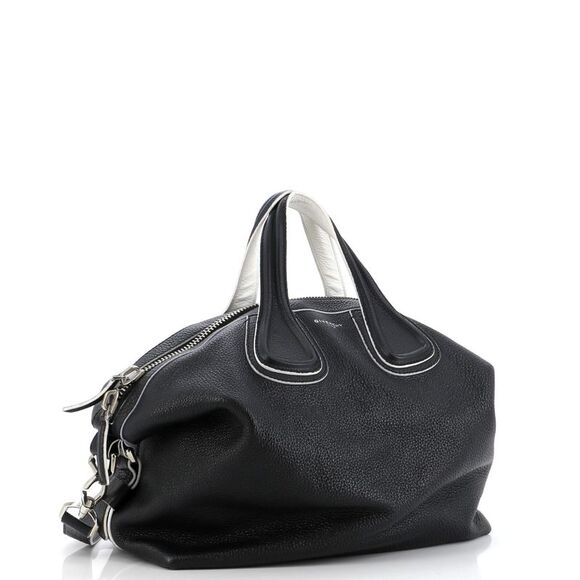 Givenchy Nightingale Satchel Waxed Leather Medium Black - Picture 2 of 8